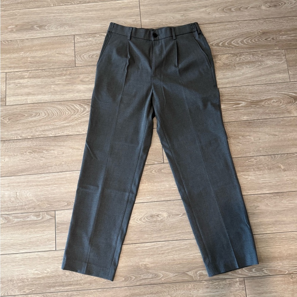 UNIQLO Pleated Wide Pants Gray - M